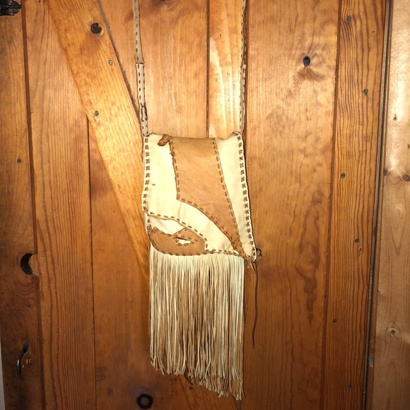 Sold! Handmade, Deer Hide, Crossbody Purse - Picture 2 of 8